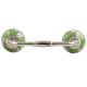 Pea Green Leaf Ceramic Bridge Handle